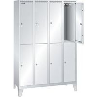 Garderobekast 1200x500x1850mm 4x2 vakken - Lista