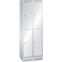 Garderobekast 600x500x1800mm 2x2 vakken - Lista