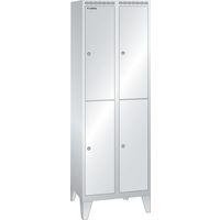 Garderobekast 600x500x1850mm 2x2 vakken - Lista