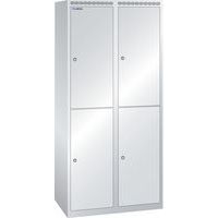Garderobekast 800x500x1700mm 2x2 vakken - Lista