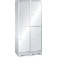Garderobekast 800x500x1800mm 2x2 vakken - Lista