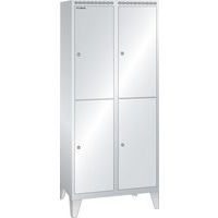 Garderobekast 800x500x1850mm 2x2 vakken - Lista