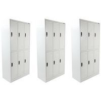 Garderobe 6 opbergvakken, te monteren - Set van 3 - Manutan Expert
