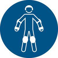 Pictogram Draag beschermende rollersportkleding