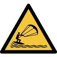 Pictogram Waarschuwing: kitesurfers