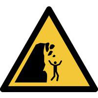 Pictogram Waarschuwing: onstabiele klif