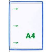 Showtas zijopening A4 met 5 ruiters 50mm: PVC