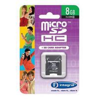 Geheugenkaart micro-SDHC - 8 GB - Integral
