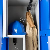 Garderobe metaal - 2 tot 6 vakken breedte 200 mm - Manutan Expert, foto 4 van 6