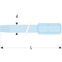 Bit 1/4 voor torxschroeven Plus® Tamper Resistant - Facom