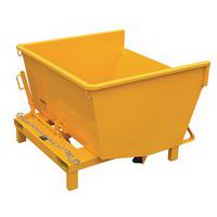 Zelfkantelende lage kiepcontainer op sokkel - Goubard