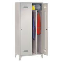 Garderobekast Medium 400 - Op sokkel - Schone industrie - Cilinderslot - 2 kolommen, foto 3 van 6