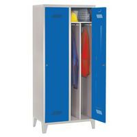 Garderobekast Medium 400 - Op sokkel - Schone industrie - Cilinderslot - 2 kolommen