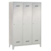Garderobekast Medium 400 - Op sokkel - Schone industrie - Cilinderslot - 3 kolommen, foto 3 van 3