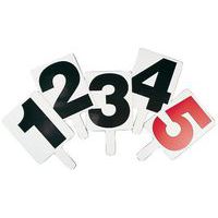 Scoreblad, bord en kaart voor scheidsrechter