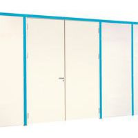 Enkelvoudige scheidingswand in melamine - Normaal paneel - Hoogte 2,51 m