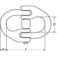 Verbindingsschakel Quicklink - Belasting 1500 tot 8000 kg