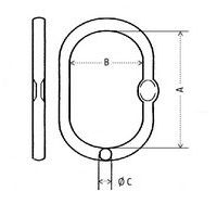 Enkele rvs topschalm - Belasting 1000 tot 3200 kg, foto 2 van 2