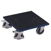 Meubelroller met ribbelrubber bodem - Draagvermogen 400 kg - Variofit, foto 2 van 2