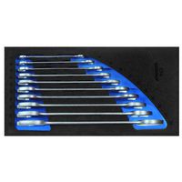 Gedore R05905010 Open ringratel-steeksleutelset metrisch, 10-delig