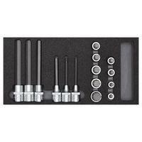 Dopsleutelschroevendraaier-set 1/2 15 delig R22150011 - GedoreRed