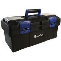 Kunststof gereedschapskist, Max. belasting: 8 kg, Afsluitbaar met hangslot: nee, Totale hoogte: 195 mm