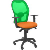 Bureaustoel Jorquera synchromechnisme - rugleuning groen