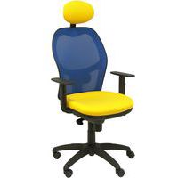 Bureaustoel Jorquera met rugleuning, blauw - Piqueras y crespo