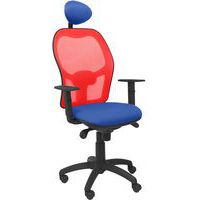 Bureaustoel Jorquera met rode rugleuning - Piqueras y crespo