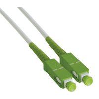 Glasvezelkabel draadbrug Simplex OS2 SC-APC/SC-UPC wit 7.5 m