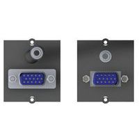 Afdekplaat voor verdeelstekker BACHMANN VGA + audio jack 3.5