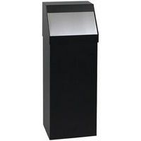 Afvalbak met duwklep RVS Storico - Medial