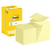 Blok Z-Notes geel - 76 x 76 mm - set van 12 - Post-it®