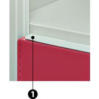 Garderobekast 10 vakken en kledingstang Seamline® - Lengte kledingstang 960 mm - Acial, foto 2 van 2