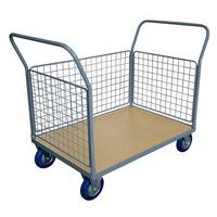Plateauwagen met 3 gaaswanden 250 en 500 kg
