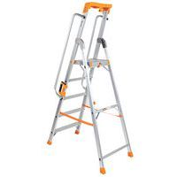 Professionele trap van aluminium met leuning - Manutan Expert