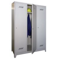 Garderobekast Medium 400 - Op poten - Schone industrie - Cilinderslot - 3 kolommen, foto 3 van 6