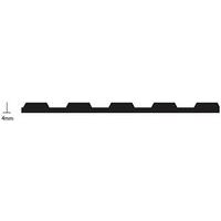 Gegroefde mat van isolerend PVC Flexi Red - Op rol - Plastex