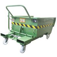 Kiepcontainer van versterkt staal, groen - Sall