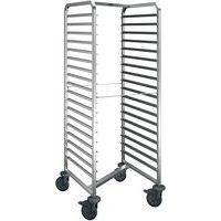 Regaalwagen RVS in elkaar te schuiven RWRR 161 - Blanco