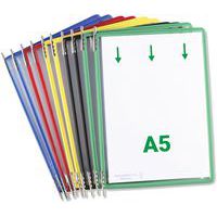 Zichtpaneel Tarifold A5 PP, verticaal, assorti - Djois