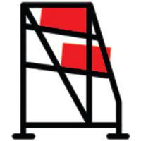 Mini-rack picken met rollen - voorzijde met hoek- Trilogiq, foto 3 van 3