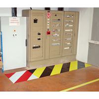 Grondmarkeringstape - tweekleurige zone - 900 x 900 mm - Gergosign, foto 2 van 2