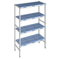 Stellingkast met 4 niveaus diepte 400 mm Tournus Apparatuur, foto 2 van 6