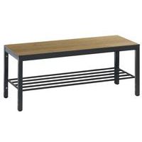 Houten bank Basic Plus - met en zonder schoenenrek - CP, foto 2 van 3