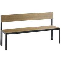 Houten bank met rugleuning Basic Plus - met en zonder schoenenrek - CP, foto 3 van 3