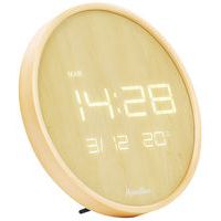 Ronde ledwandklok hout - Manutan Expert