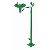 Oogdouche gemonteerd op voet met rvs wasbak - Hughes