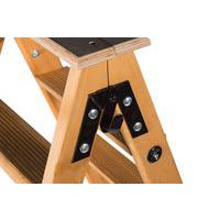 Professionele dubbelzijdige trapladder van hout - Centaure, foto 3 van 3