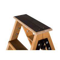 Professionele dubbelzijdige trapladder van hout - Centaure, foto 2 van 3
